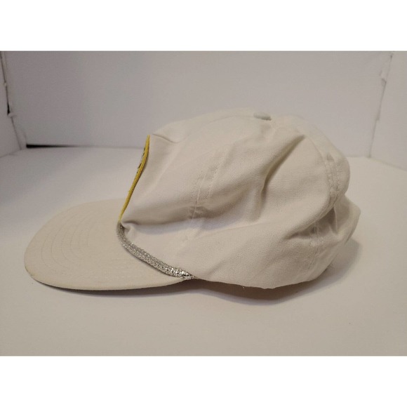 United States Air Force Retired Embroidered Hat Cap Adjustable White Gold Blue - Picture 4 of 7